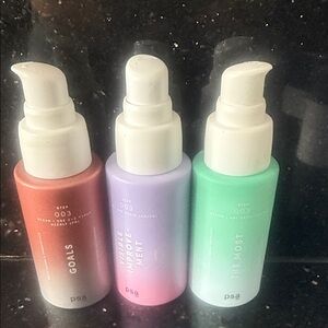 Skincare Set - Red, Purple, Green